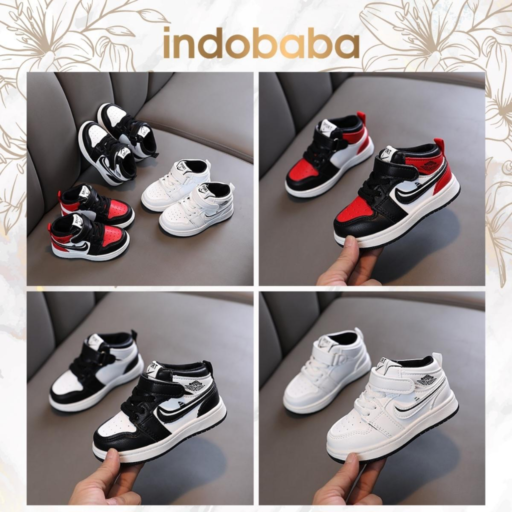 indobaba Sepatu Anak Perempuan Import Sneaker Anak Laki laki Import Usia 1-5 Tahun S174