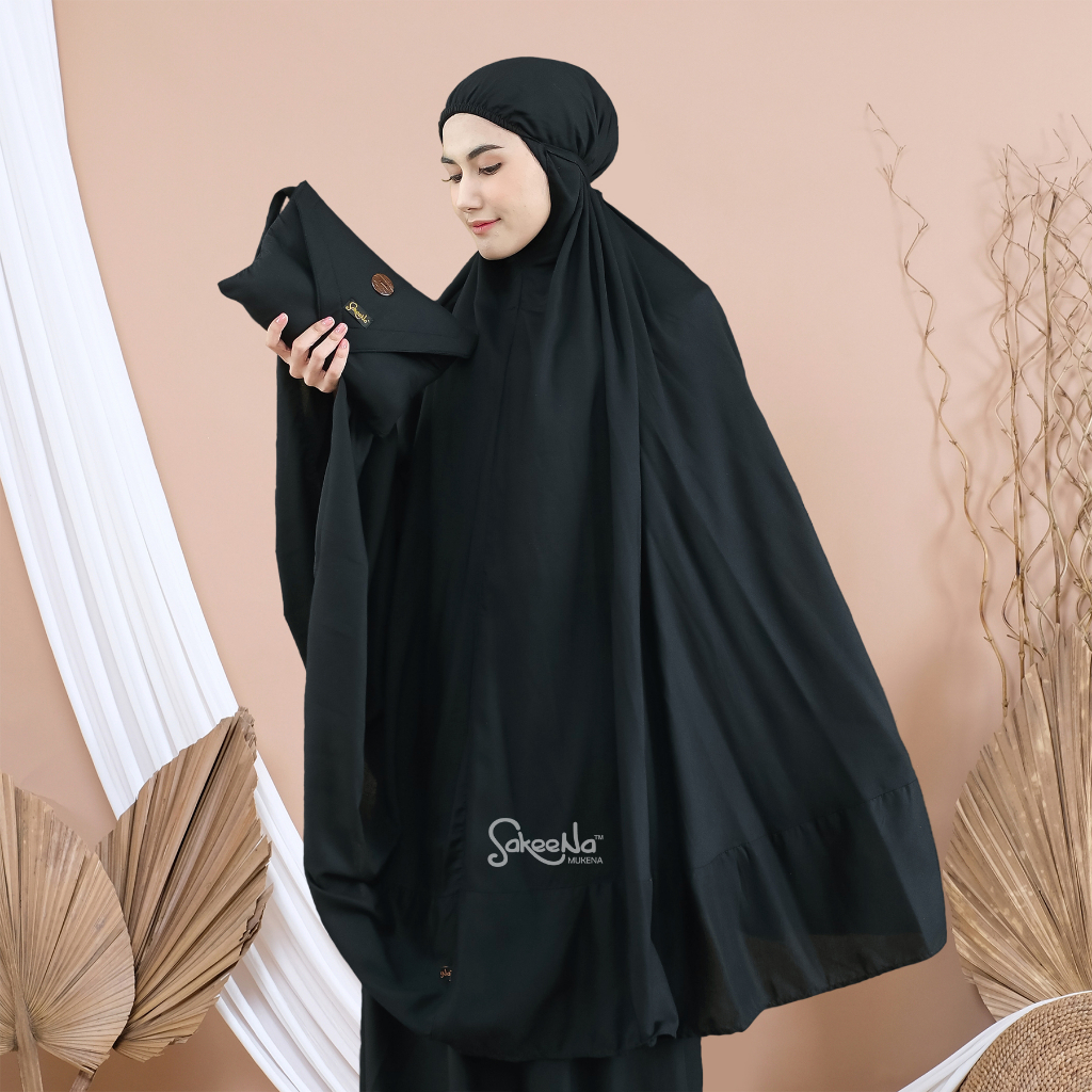 SAKEENA Mukena Bali Premium Dewasa Katun Rayon Jumbo