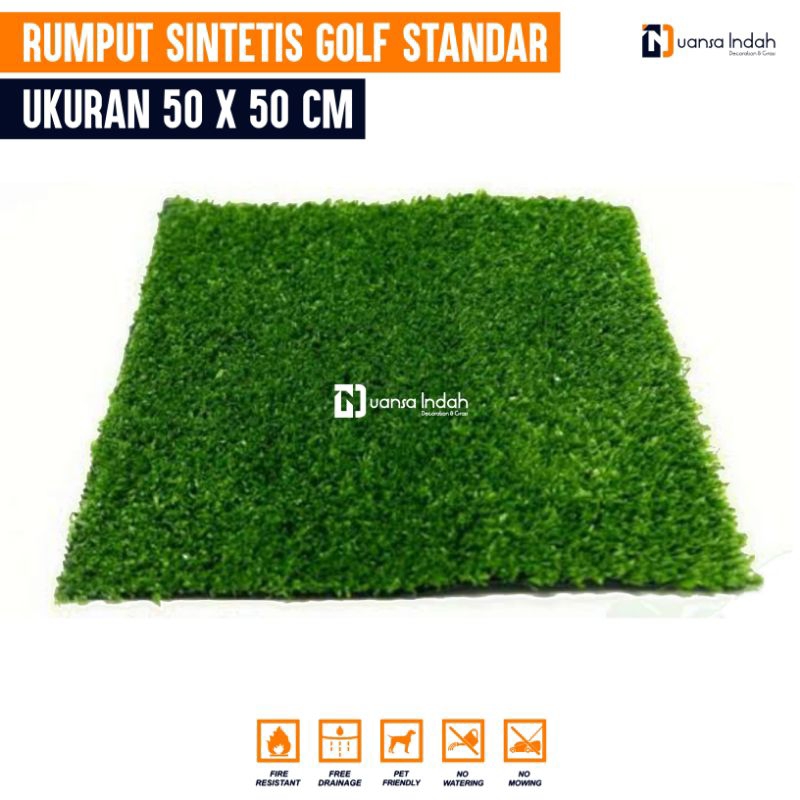 RUMPUT SINTETIS GOLF STANDAR UKURAN 50x50 CM