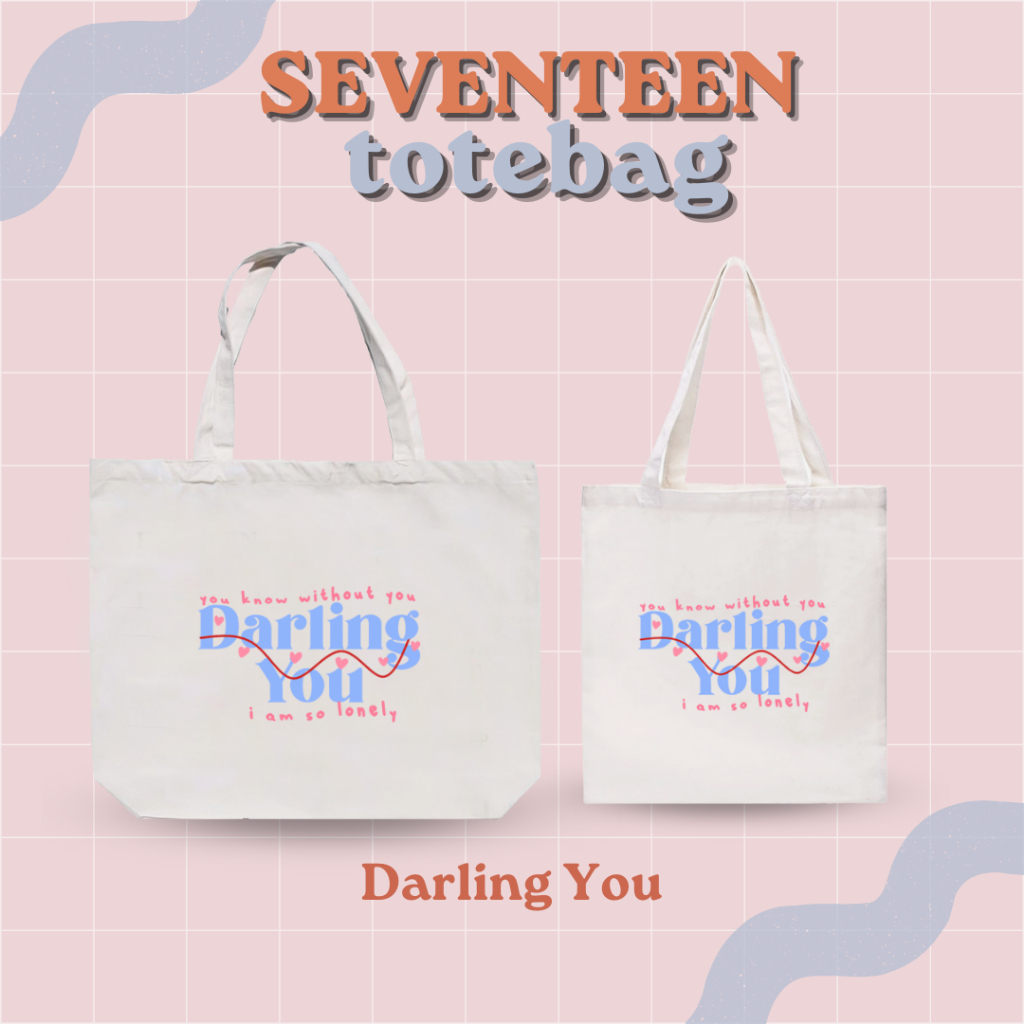 TOTEBAG LEBAR CANVAS SVT TOTEBAG KPOP