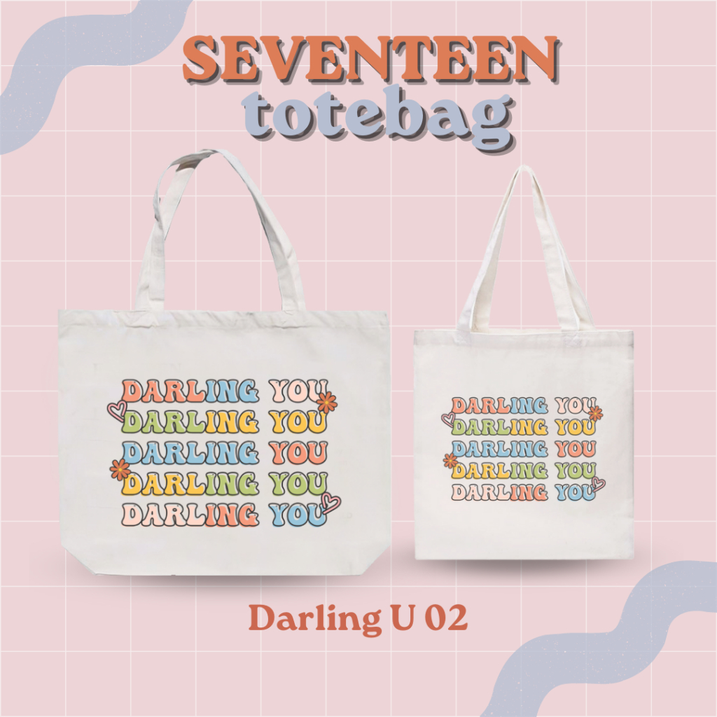 TOTEBAG LEBAR CANVAS SVT TOTEBAG KPOP