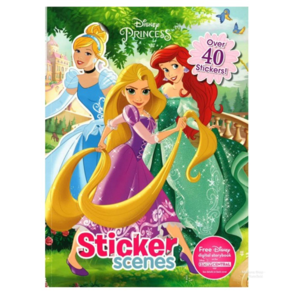 Dijual Buku Cerita Sticker Scenes Disney Princess Aurora Rapunzel 40 Sticker Berkualitas