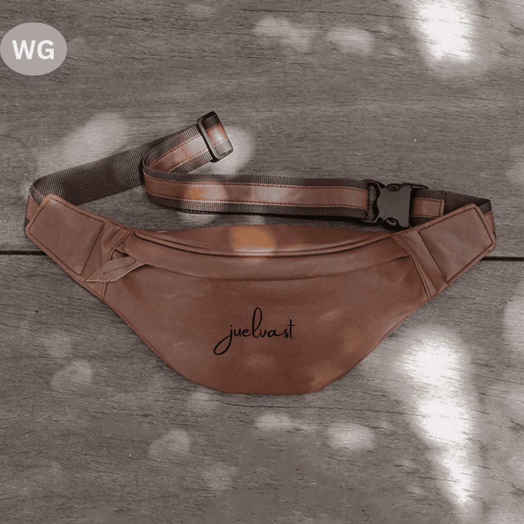 Waistbag Pria Wanita / Tas Selempang Kulit PU Leather / Sling Bag / Tas Bahu