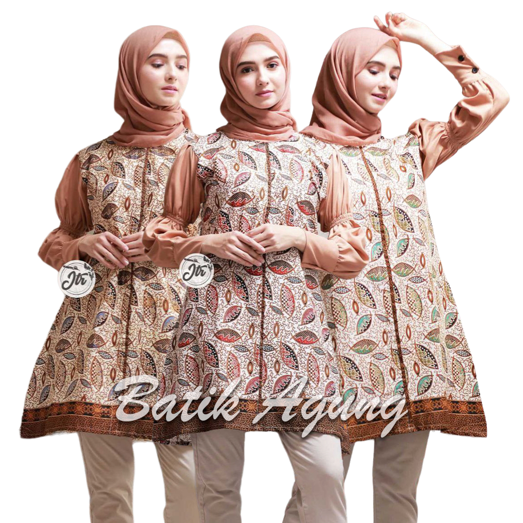 SERUT GENES JELITA TUNIC NAVBOR YELBOR WHITBOR CREAMBOR TUNIK BATIK MODERN HRB030 DOLBI DOB