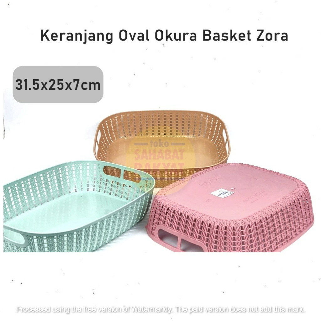 Keranjang Organizer Oval Okura Basket Zora