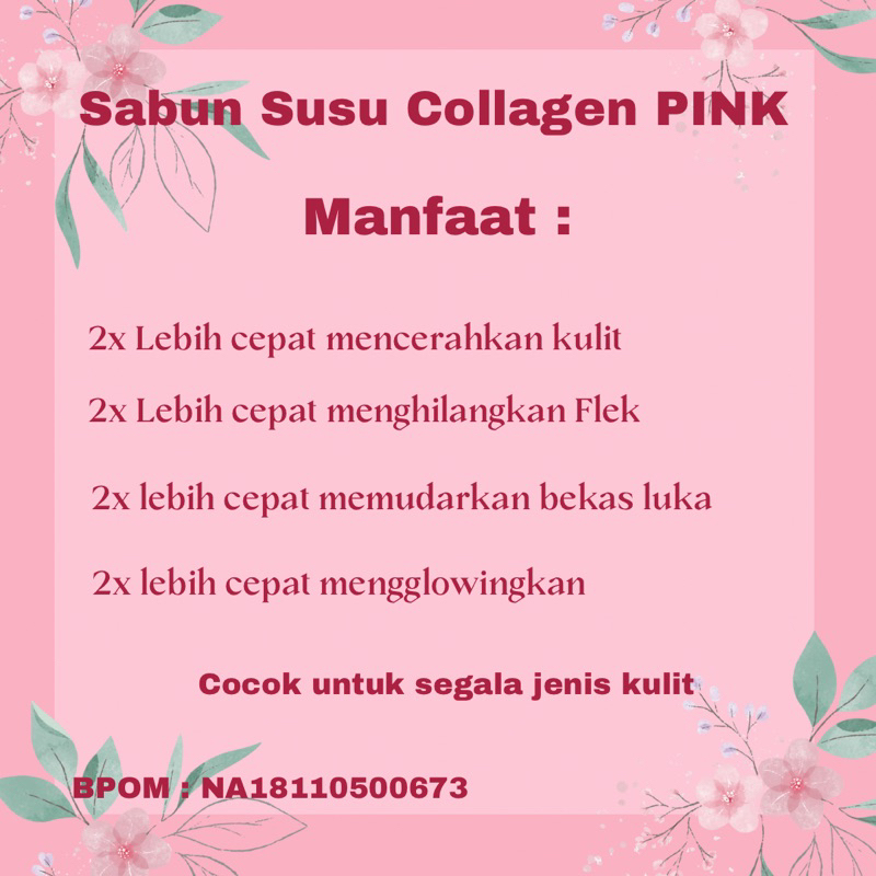 SABUN SUSU COLLAGEN VIRAL / SABUN PEMUTIH