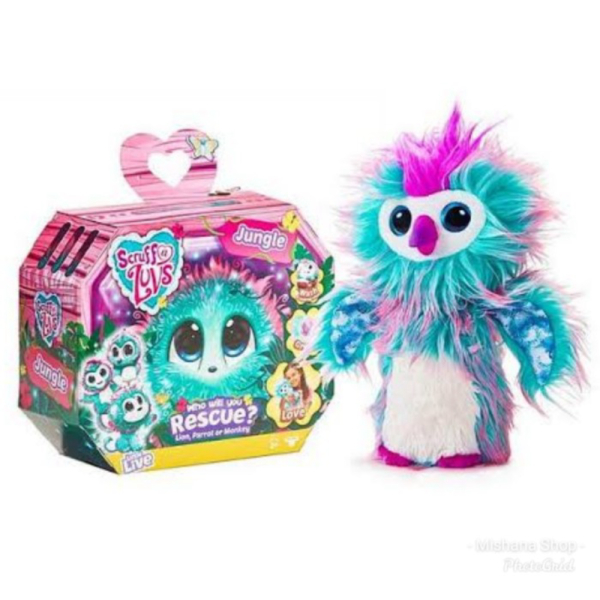 

Unik Boneka Plush Jungle Hijau Live Pets Scruff a Luv Singa Parrot Monkey Murah