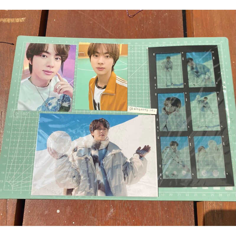 [READY INA] photocard seokjin jin butter sowoozoo pajama winter package photo 6 cut seokjin bts