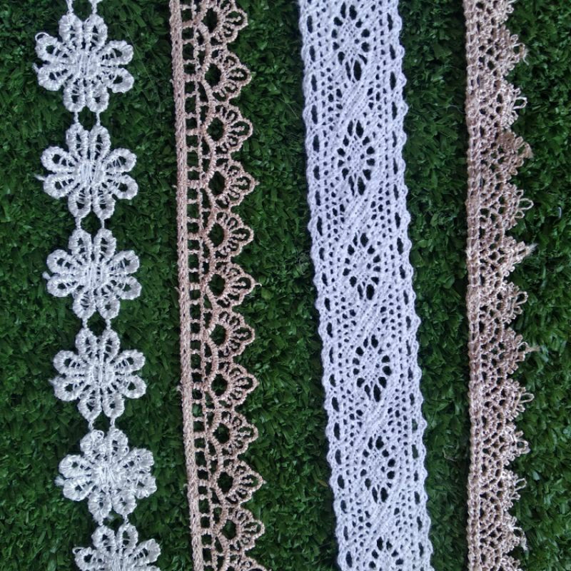 RENDA GYPER 1,5 - 2,5 CM / YARD UNTUK KEPERLUAN MAHAR