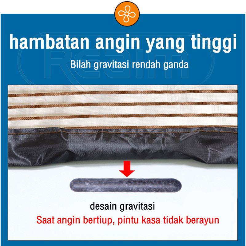 Tirai Magnet (Fiberglass) 90x210cm Premium Mesh Tidak mudah terbakar/ Tirai Pintu kamar /Tirai anti nyamuk Tirai Pintu Magnet Anti Nyamuk Serangga Motif Bunga