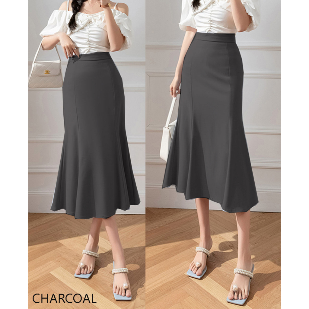 Rok duyung midi skirt