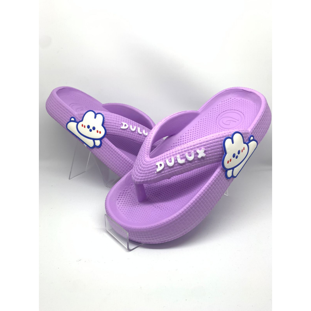 Sandal Jepit Anak Perempuan Usia 4 5 6 7 Tahun Motif Kelinci Dulux 510C