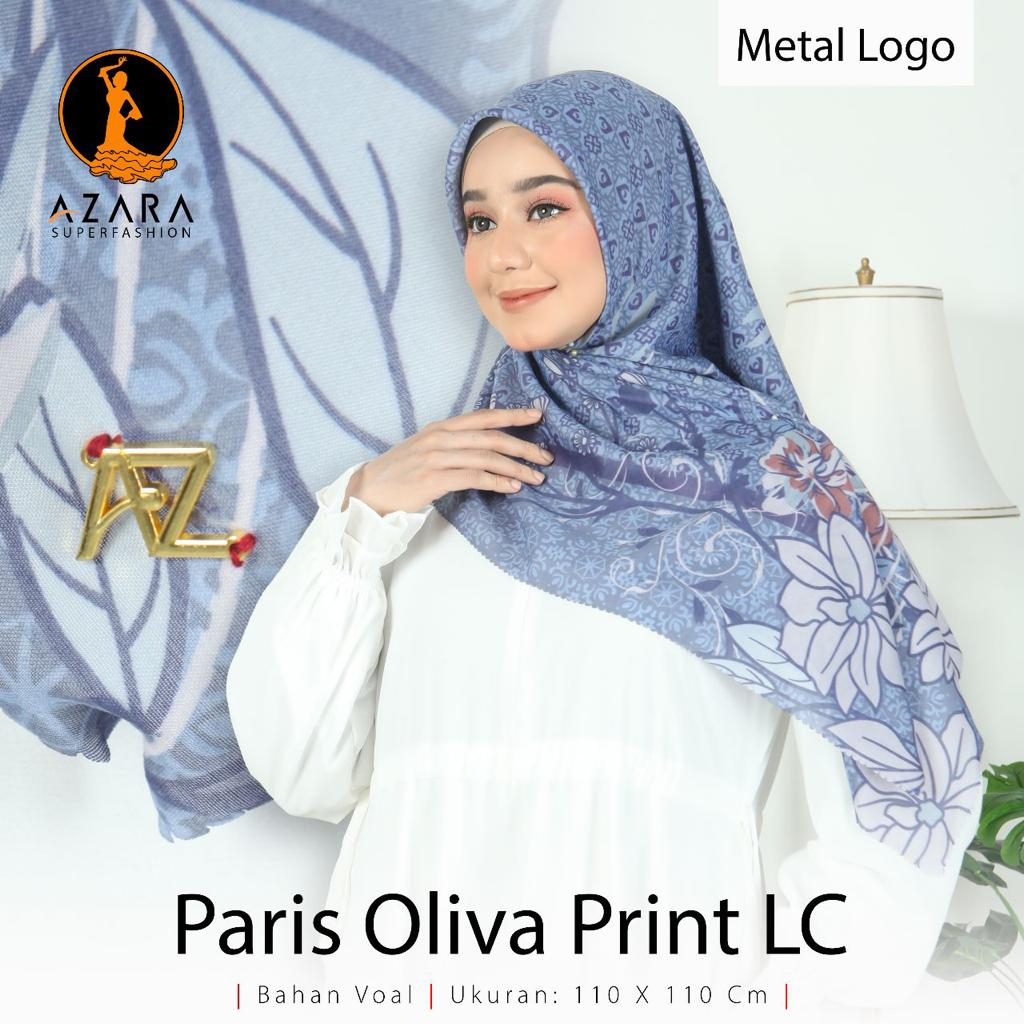 Hijab Segiempat Paris Olivia Motif Lasercut Kerudung Segiemapt Voal Original by Azara Termurah dan Terlaris Nayla Hija'b