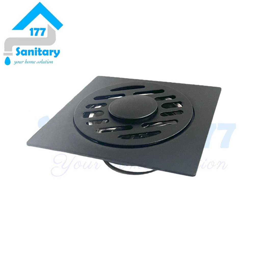 Saringan Got mesin cuci Stainless HITAM -Floor drain Stainless black tebal pembuangan air kamar mandi strainer drainer air bathroom selang mesin cuci