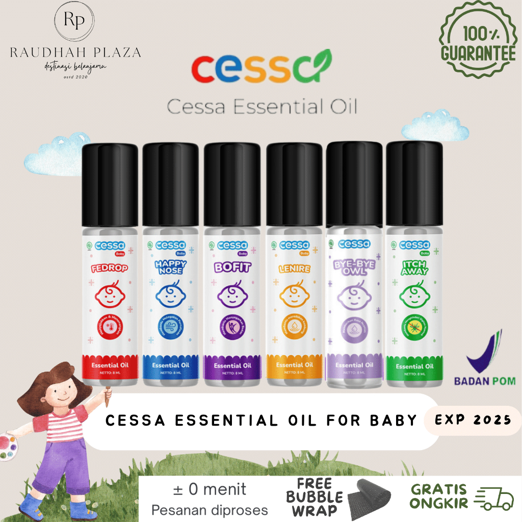 CESSA Essential Oil for Baby Cough and Flu / Fever / Immune Booster / Bye Bye Owl 0-3 tahun