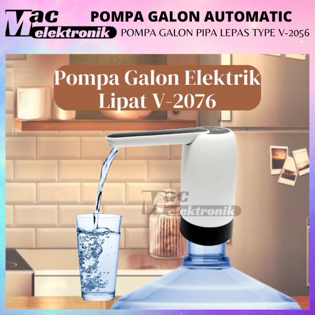 POMPA GALON ELEKTRIK PIPA DAPAT DILIPAT V-2076 POMPA GALO CAS CAS AN SUARA HALUS