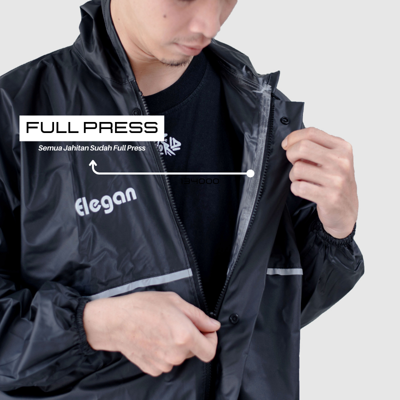 Jas Hujan Rain Coat Mantel Hujan KAISAR Setelan Jaket Celana Anti Rembes Pria Wanita Dewasa Bahan Pvc 025 Tebal Full Pres Sealing Original Murah Awet