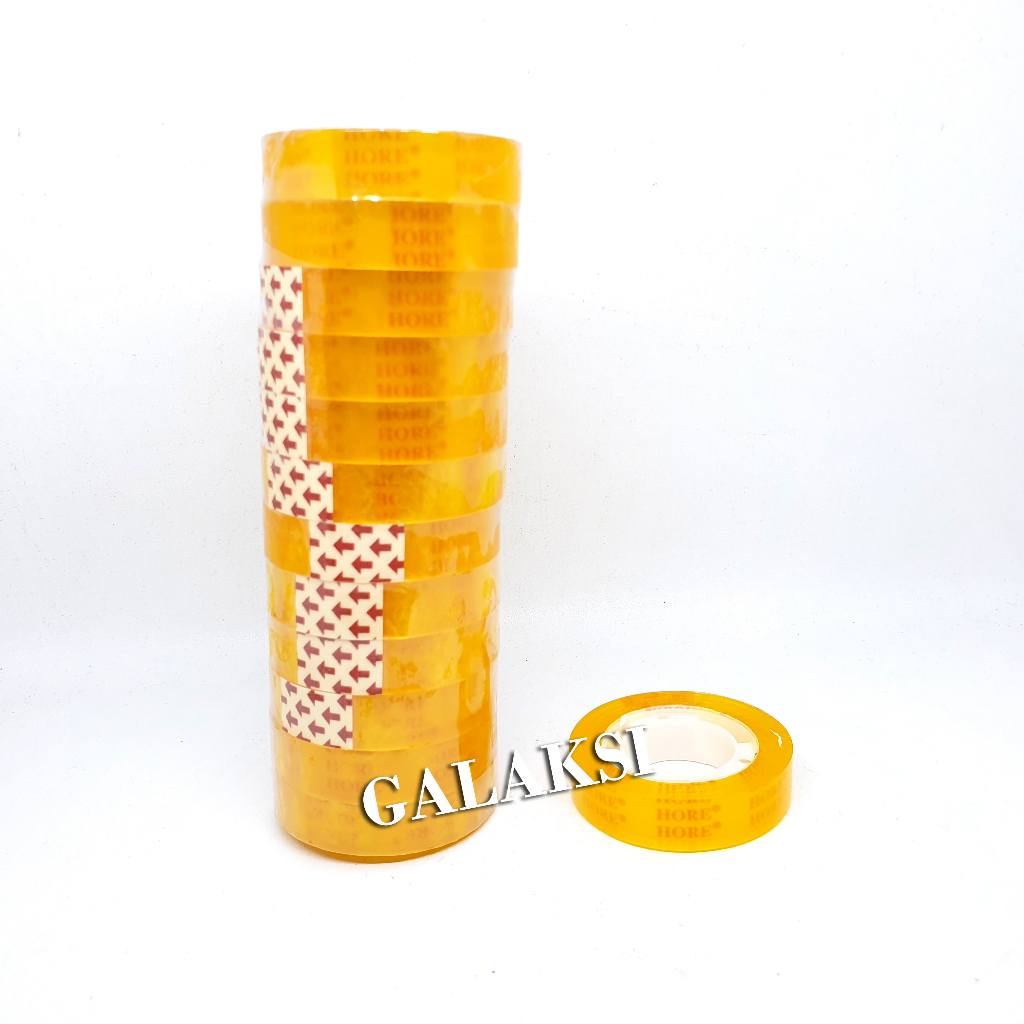 

[1 SLOP/12 PCS] ISOLASI / SELOTIP KECIL 12MM X 25 YARD HORE