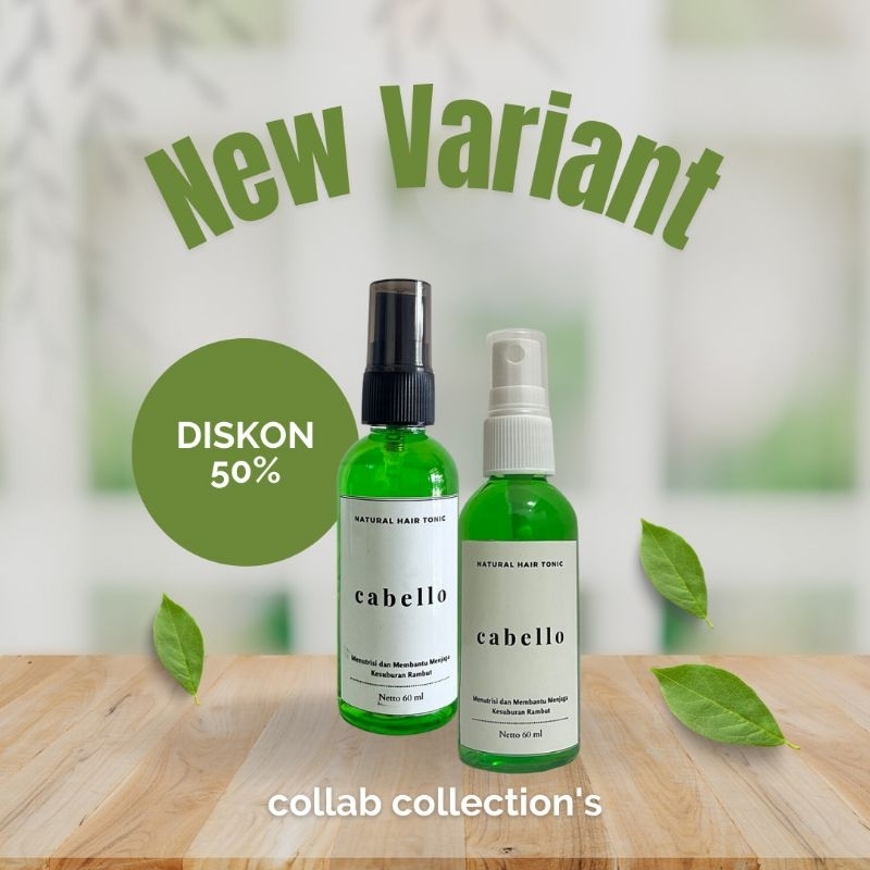 Hair Tonic Barbershop Cabello (Soft/Natural) / parfume rambut / vitamin rambut / minyak rambut