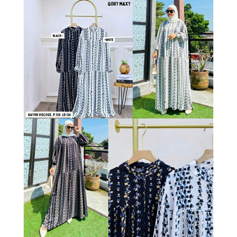 Dress Wanita Busui Friendly Qory Maxy