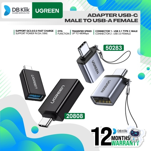 Adapter USB-C UGreen Male to USB-A Female (50283) - UGREEN 50283