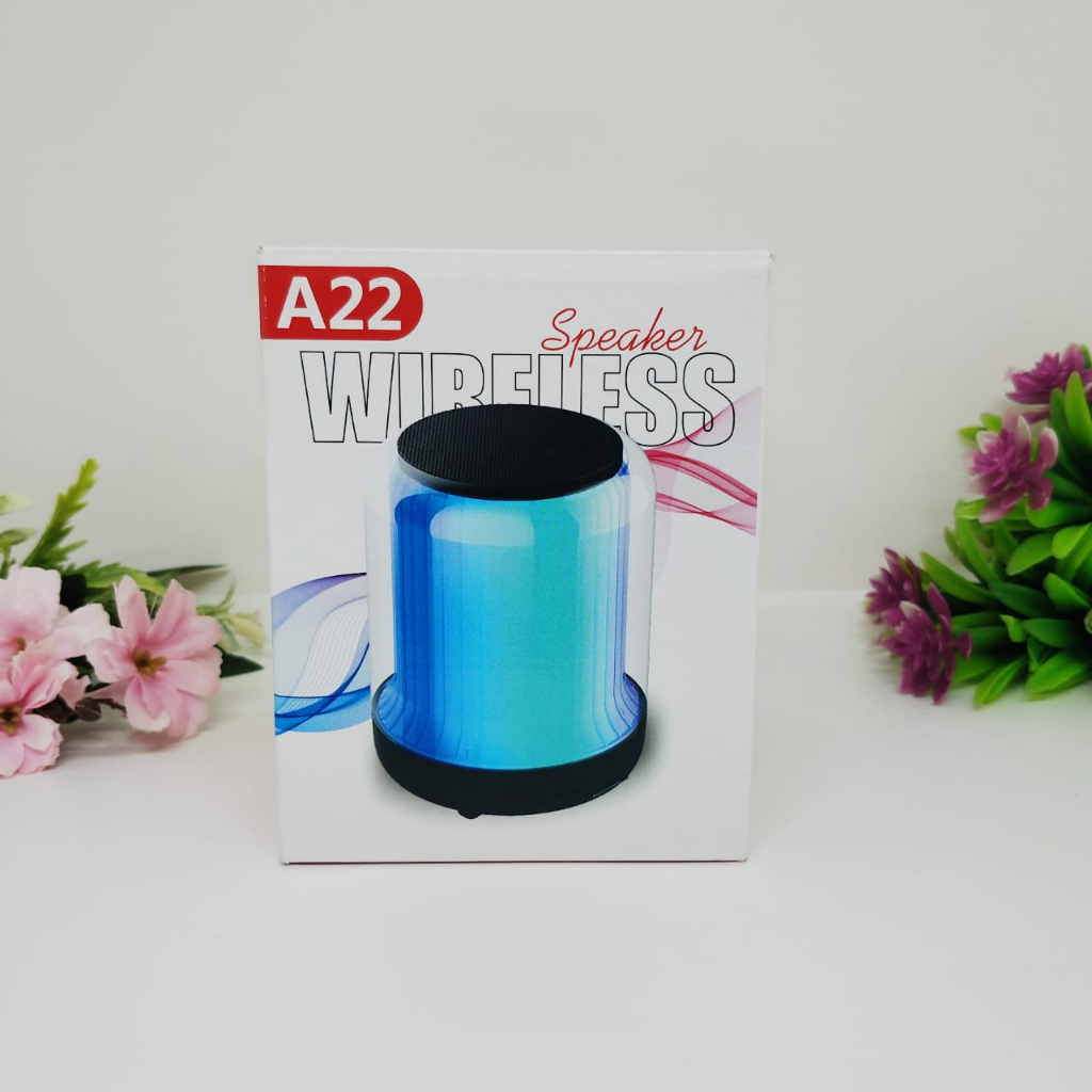 VIBOX SPEAKER BLUETOOTH A 22 /WIRELESS A22 LED/PORTABLE SUPER BASS PREMIUM LAMPU RGB DISKO LIGHT PROMO SEN