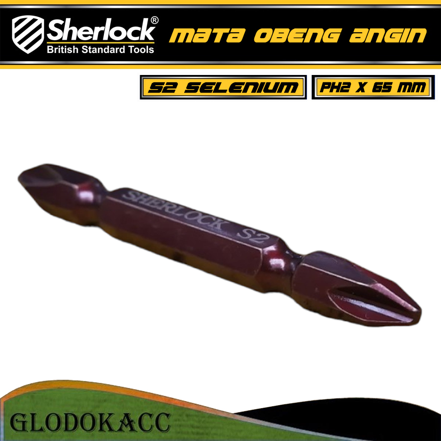 Mata Obeng Angin / Sherlcok Double Ended Bits Set PH2 X 65 mm (1 pcs)