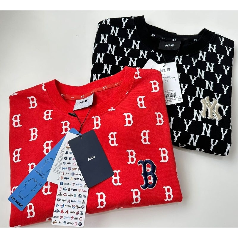 MLB logo cotton shirt dress