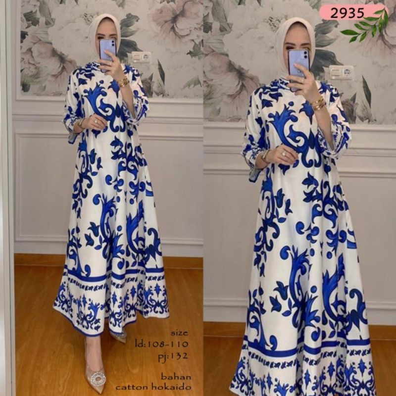 dres ambrella motif katun hokaido