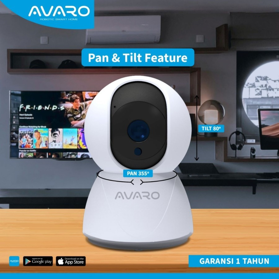 Smart IP Cam Indoor CT01 A 6x Zoom +Lan Port- Cctv IP Cam AVARO CT01-A