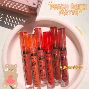 PROMO PER6PCS!!!LIP GLOSS MILK TEA KISS BEAUTY 70075/70082