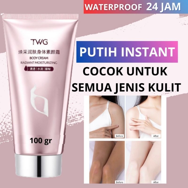 TWG whitening body cream body lotion pemutih badan instan