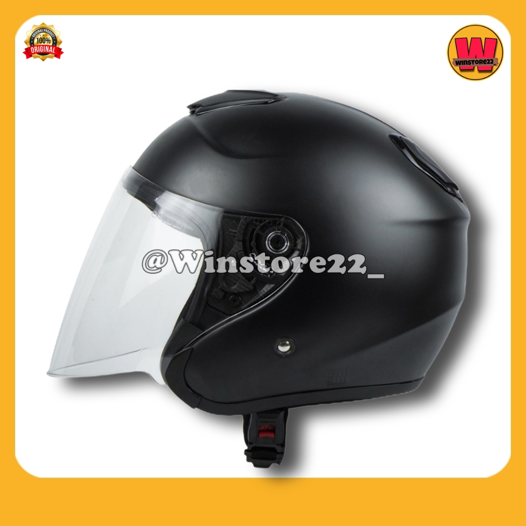 Helm Sepeda Motor Half Face Priest Kyoto Solid Whitte Black Pink Gorilla Glossy & Doff Paket Ganteng