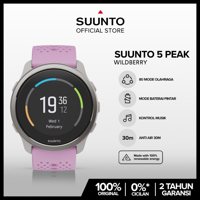 Jam Tangan Wanita SUUNTO 5 PEAK WILDBERRY Original