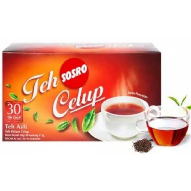 

TEH CELUP SOSRO [isi 30] 100% Teh celup asli harum dan nikmat