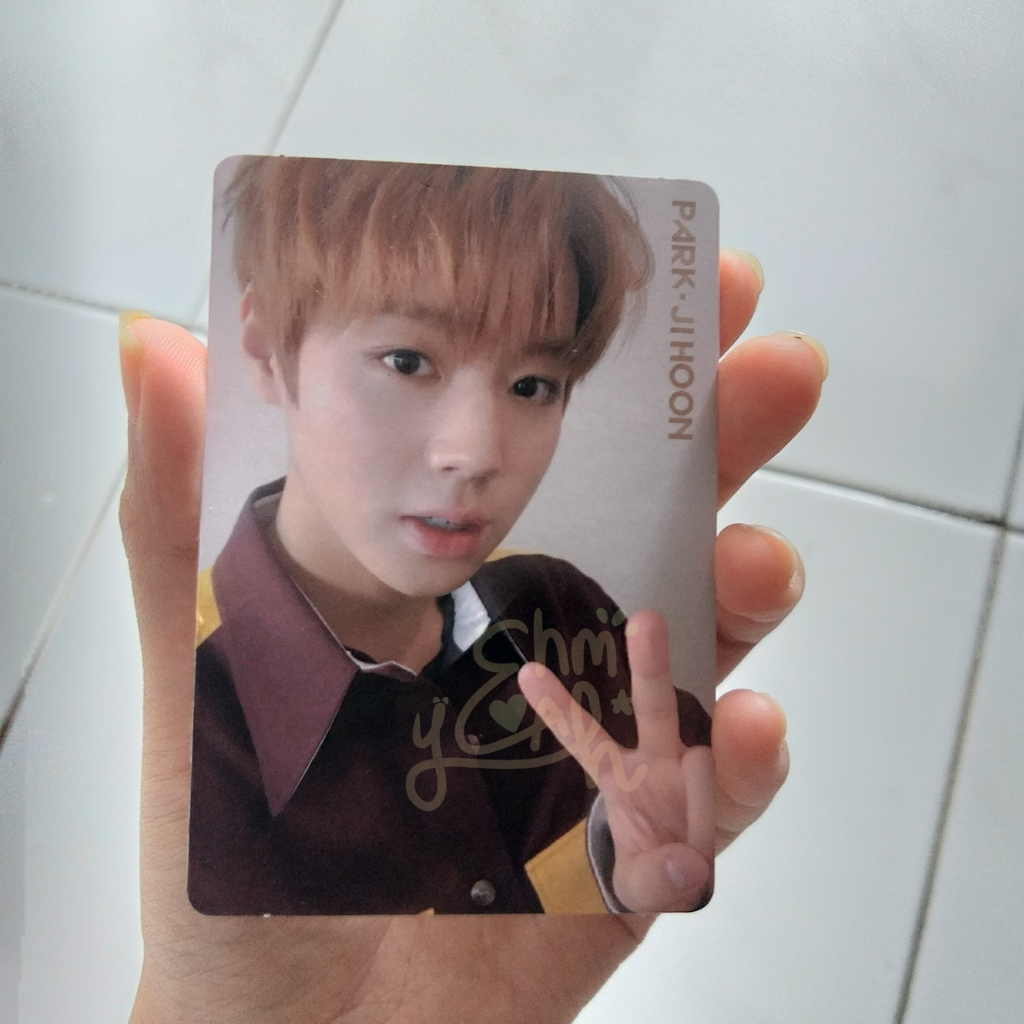 OFFICIAL PHOTOCARD PC PARK JIHOON I PROMISE YOU DAY VER. (IPU) WANNA ONE *DAMAGE