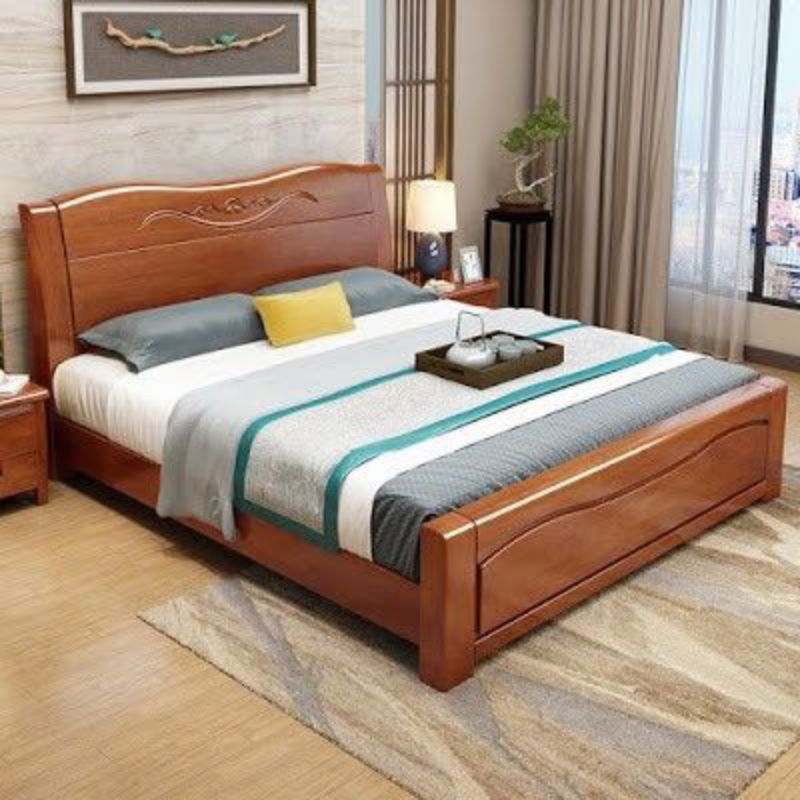 CAROLYN - Dipan Kayu Jati Minimalis - Ranjang Kayu Jati Minimalis - INDOJAVAMEUBLE