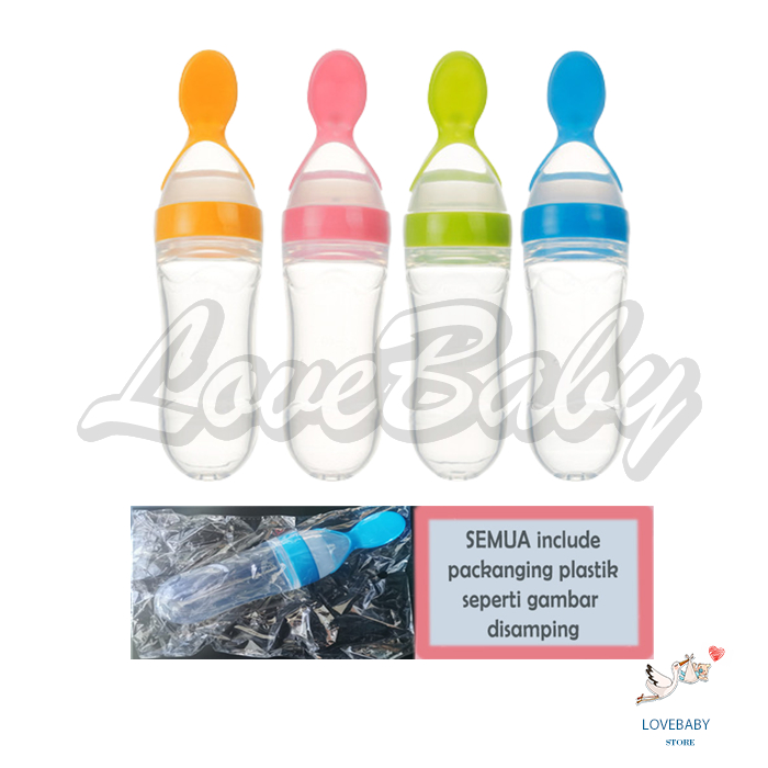 [1KG 17PCS] LBS Botol Dot Silicone Sendok Makan Bayi