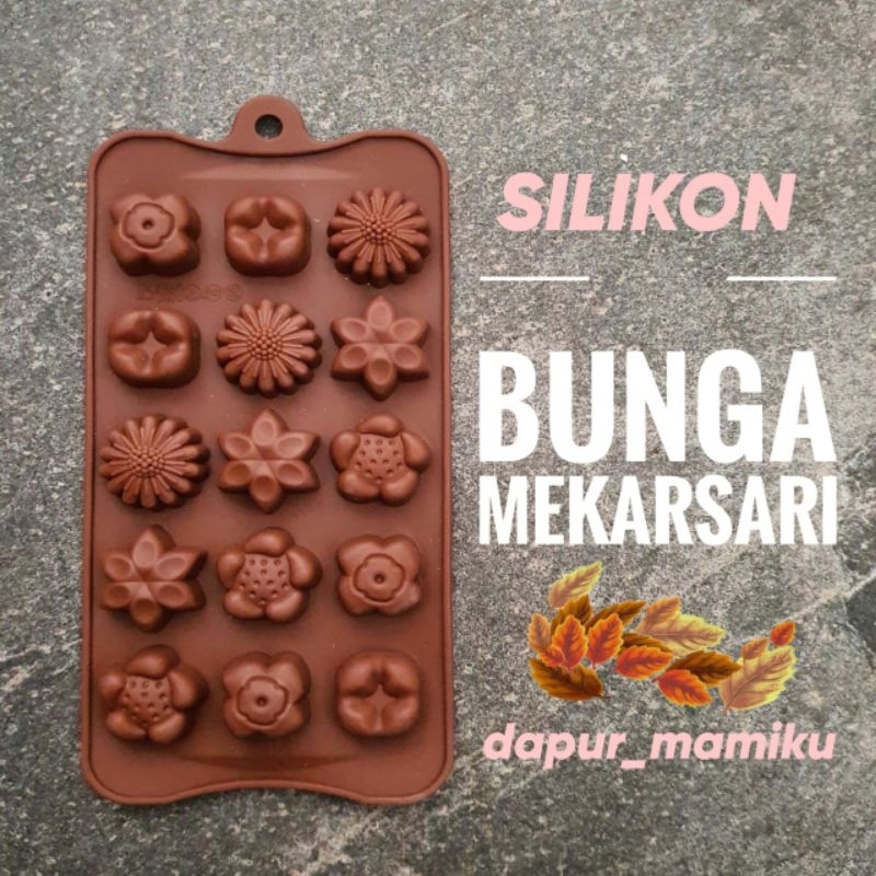 DAPURMAMI Cetakan Silikon Bunga Silikon Pohon Silicone Cetakan Coklat Agar Jelly Pudding puding chocolate