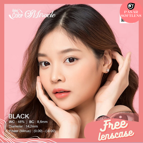 SOFTLENS LIVING COLOR MIRACLE NORMAL &amp; MINUS (-0.50 S/D -2.50) BY IRISLAB 14.2MM / GRAY BROWN BLACK BLUE / Softlen Soflen Soflens