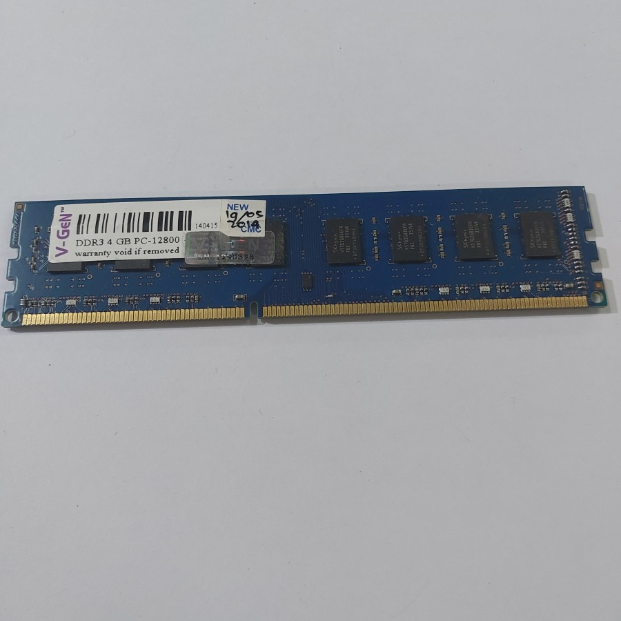 ram memori longdim ddr3 4gb 12800 vgen NON L