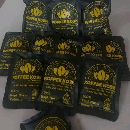

Koffeekoen Sachet 16 gram Kopi Robusta Origin Sumatera Kerinci Natural