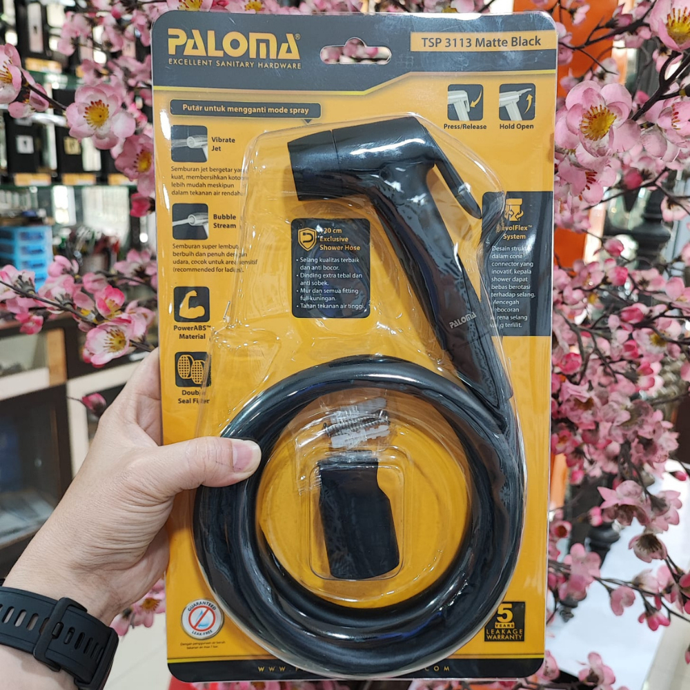 PALOMA TSP 3113 TOILET SHOWER JET WASHER HITAM SHOWER CEBOK SEMPROTAN