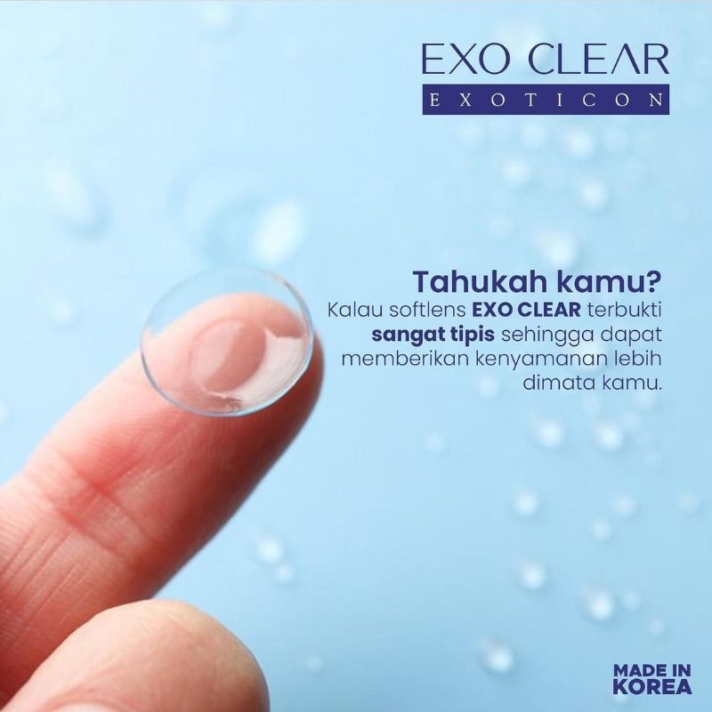 SOFTLENS BENING EXO CLEAR ( MINUS 0.5 s.d -10.00 ) by EXOTICON Made in Korea