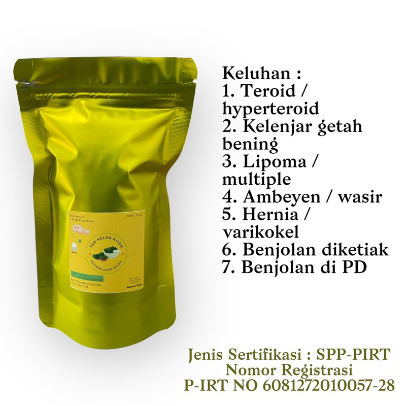 

TEH KELOR KISEN DAN VIRIN OIL ( KHUSUS BENJOLAN )