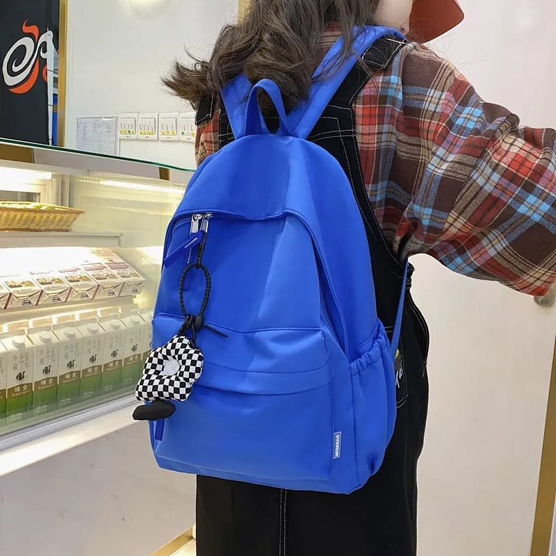 Taslangford -  Backpack Tas Kuliah Polos Pria Wanita Ransel Sekolah SD SMP SMA