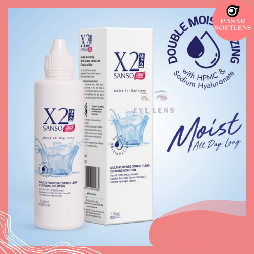 CAIRAN X2 SANSO 120 ML PEMBERSIH SOFTLENS / AIR SOFTLENS X2 120ML