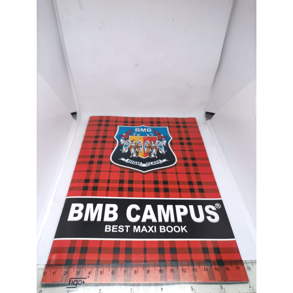 BUKU TULIS BERGARIS 50 HALAMAN BERKUALITAS MAXI CAMPUS UKURAN BOXY B5 MEREK BMB CAMPUS 1 PAK ISI 10 PCS