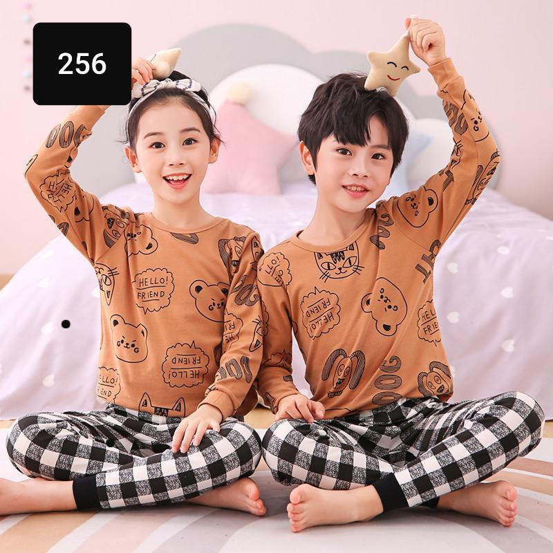 dealshop BAJU TIDUR ANAK LENGAN PANJANG UNTUK 1-10 TAHUN/STELAN ANAK LAKI LAKI/STELAN ANAK PEREMPUAN/STELAN ANAK/PIYAMA ANAK