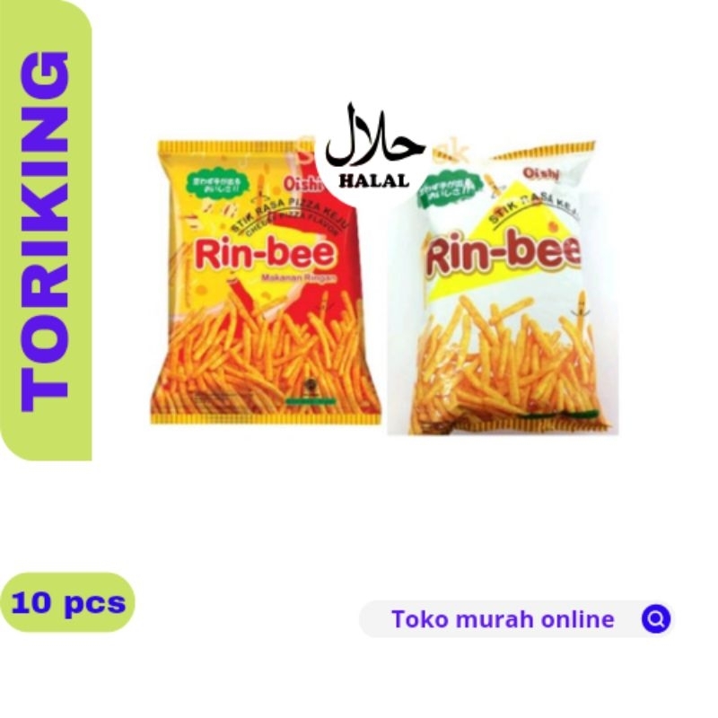 

OISHI SNACK STICK RIN-BEE - KEJU/PIZZA (1 Renceng isi 10pcs)